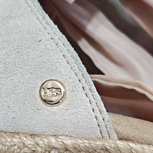 UGG Trina Wedge Shoes Elegant Women's Sandals in Cream Size 6 - Picture 8 of 13